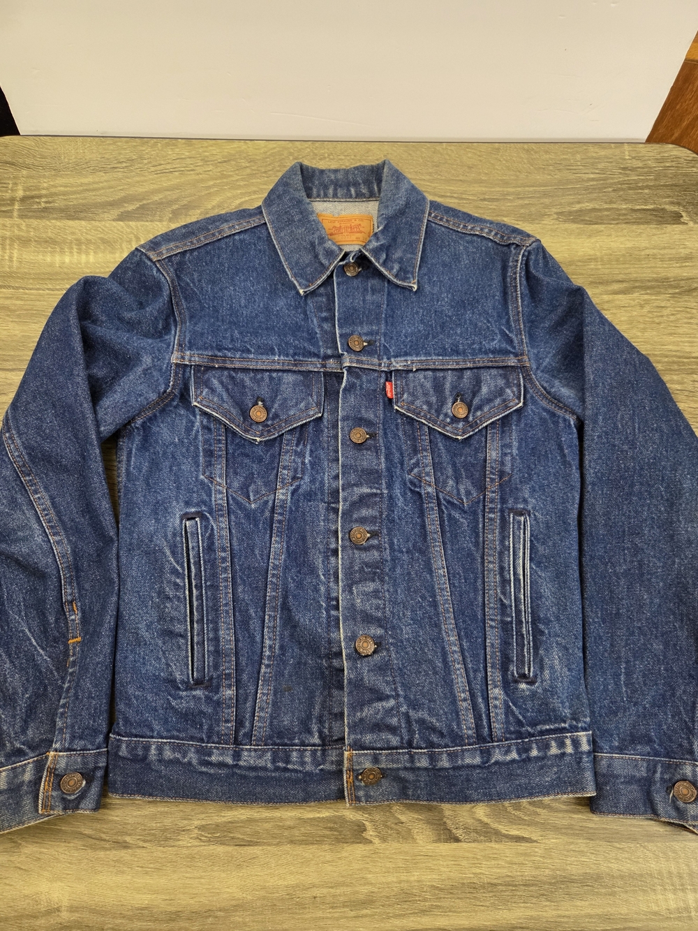 Vintage Levi's Type 3 Mens Size 36 Denim Trucker Jacket Blue 70506-0217 USA Made